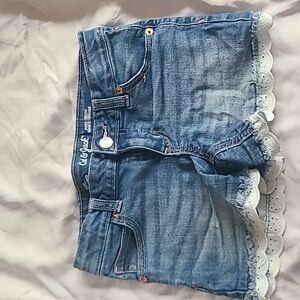Girls Jean shorts with accent